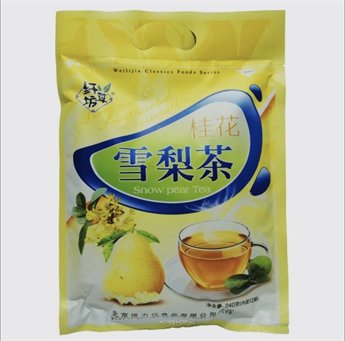 Китайский чай БаБао Ча с грушей, 12 пакетов по 20 грамм 4006