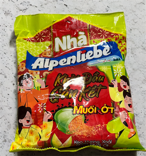 Китайские конфеты с шипучей начинкой со вкусом дыни Nha Alpenliebe 5354
