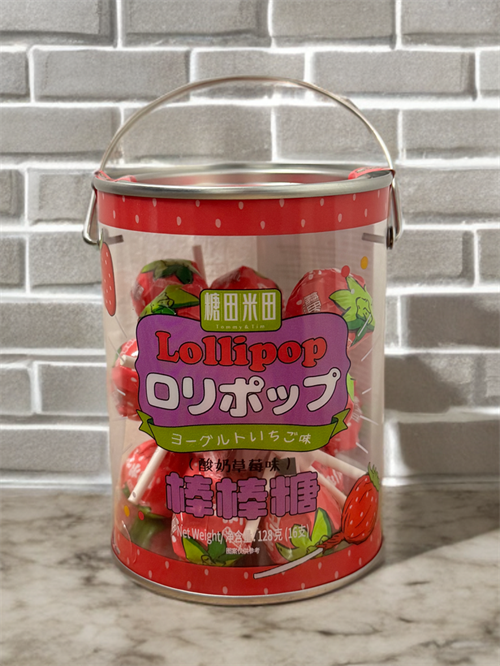 Леденец со вкусом йогурта и клубники Tommy&Tim 128 г. 5509