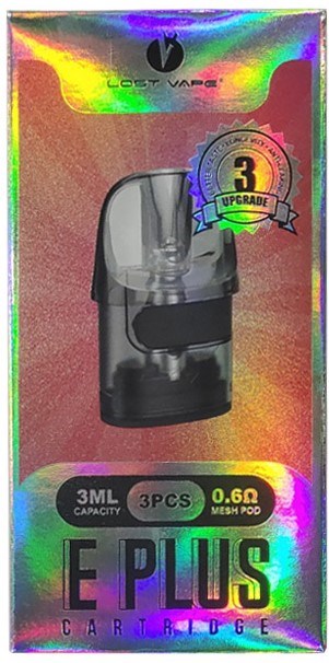 Картридж Lost Vape E-Plus Cartridge 3ml 0.6Ohm (в упак. 3 шт.) 5887