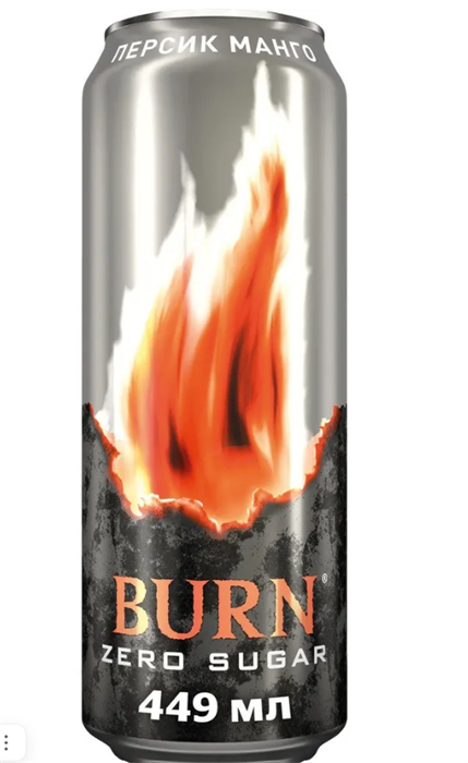 Энергетический напиток Burn Персик-Манго, 0,449 л 6519