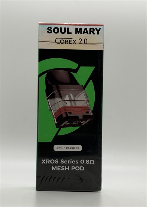 Картриджи Soul Mary Corex 2.0 XROS 0.8 Ом 2 мл, 4 картриджа 6830