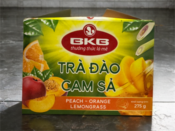 Вьетнамский чай BKB Tra Dau Cam Sa со вкусом персик-апельсин-лемонграсс 275 г 5131