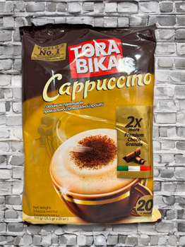 Кофе Torabika Capuccino 510 грамм (20 пакетиков) со вкусом капучино с двойным пакетиком премиальной шоколадной крошки 5360
