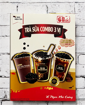 Чай с молоком и шоколадом TRÀ SỮA COMBO 3 VI Chocolate flavored milk tea 6 пакетиков 5367