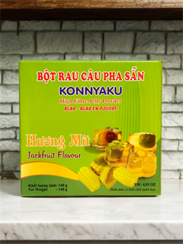 Желейный порошок для создания желе со вкусом Джекфрута BỘT RAU CÂU PHA SẮN KONNYAKU 140 гр 5529
