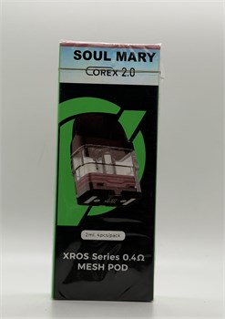 Картриджи Soul Mary Corex 2.0 XROS 0.4 Mesh 2 мл, 4 штуки для XROS 4, XROS 4 MINI, XROS 4 NANO, XROS 5, XROS 5 MINI, XROS 5 NANO, XROS Nano, XROS PRO 2 6860