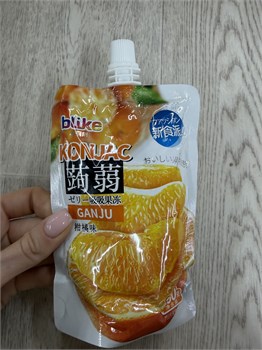 Желе питьевое с кусочками Blike Апельсин 160 г 6873