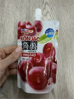 Желе питьевое с кусочками Blike Вишня 160 г 6875