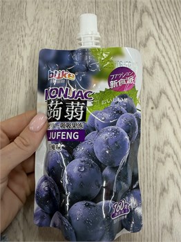 Желе питьевое с кусочками Blike Виноград тёмный 160 г 6877