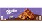 Пирожное бисквитное Milka с шоколадной начинкой и кусочками молочного шоколада, 175 г 4737